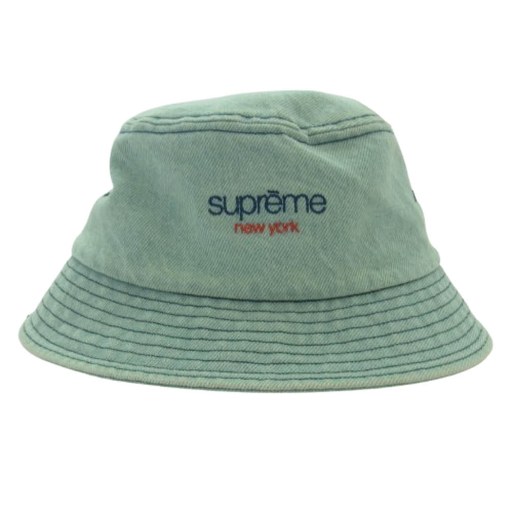 Supreme シュプリーム 25SS Denim Crusher Light Washed Indigo デニム クラッシャー ライト ウォッシュド インディゴ バケットハット ライトブルー系 SMALL/MEDIUM【中古】