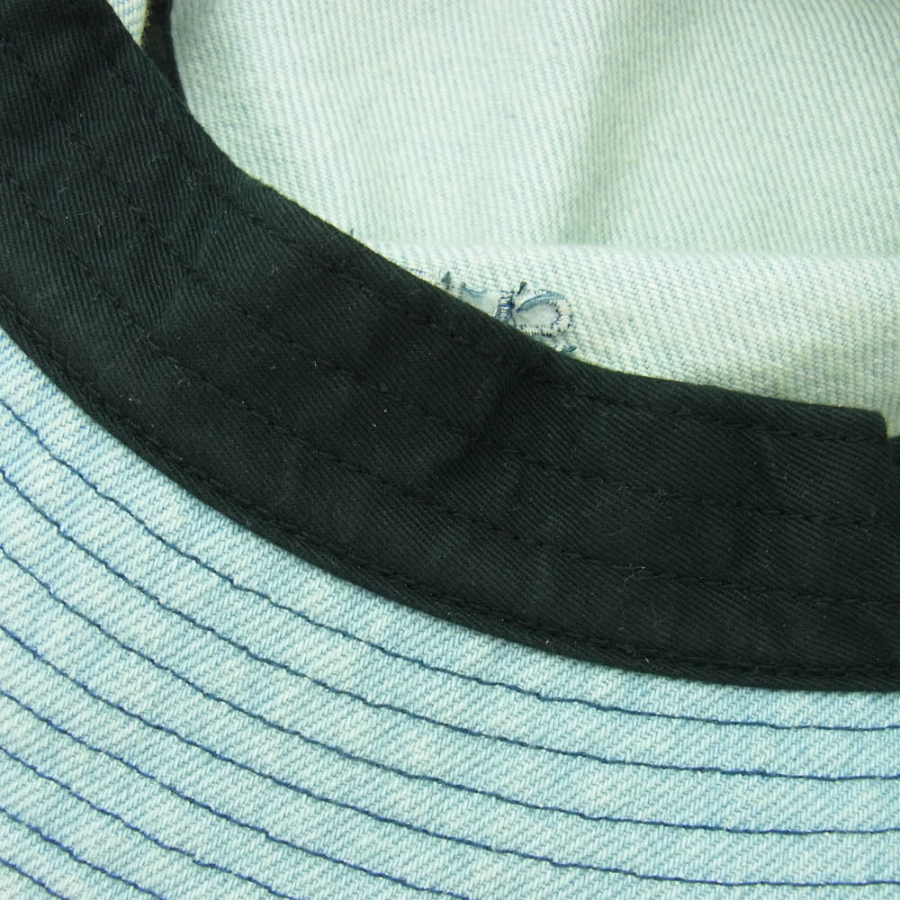 Supreme シュプリーム 25SS Denim Crusher Light Washed Indigo デニム クラッシャー ライト ウォッシュド インディゴ バケットハット ライトブルー系 SMALL/MEDIUM【中古】