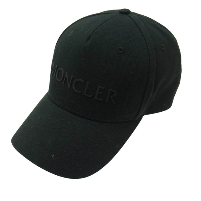 MONCLER モンクレール 21AW G20913B00014 04863 モンクレールジャパンタグ ロゴ ツイル ベースボール キャップ ブラック系【中古】