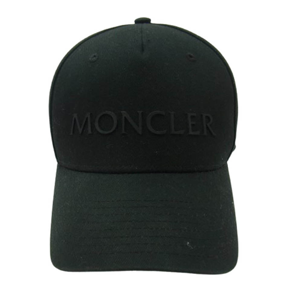 MONCLER モンクレール 21AW G20913B00014 04863 モンクレールジャパンタグ ロゴ ツイル ベースボール キャップ ブラック系【中古】
