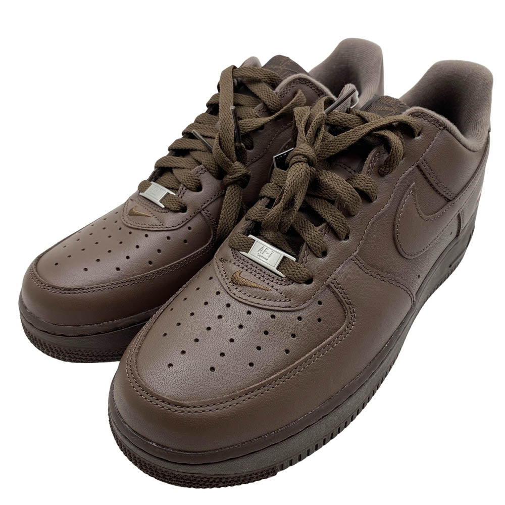 Supreme シュプリーム CU9225-200 × Nike ナイキ Air Force 1 Low Baroque Brown エアフォース1 ローカットスニーカー ブラウン系 27.5cm【新古品】【未使用】【中古】