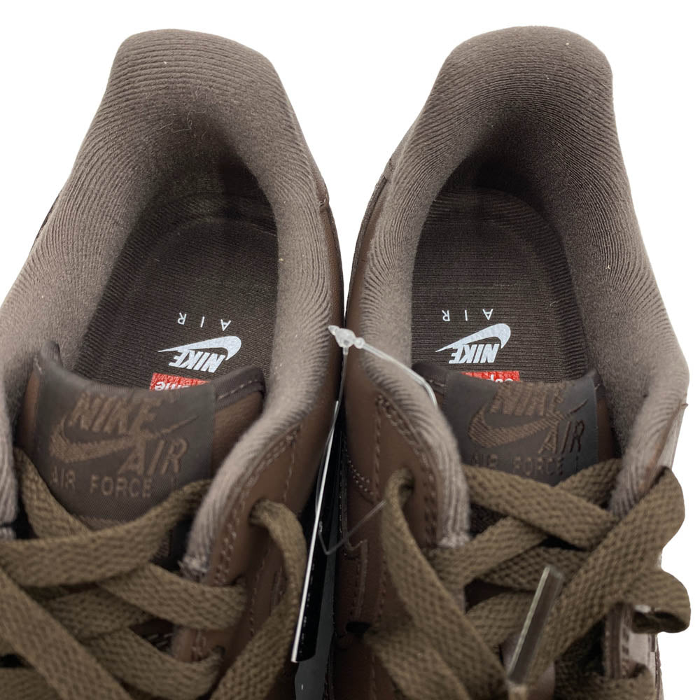 Supreme シュプリーム CU9225-200 × Nike ナイキ Air Force 1 Low Baroque Brown エアフォース1 ローカットスニーカー ブラウン系 27.5cm【新古品】【未使用】【中古】