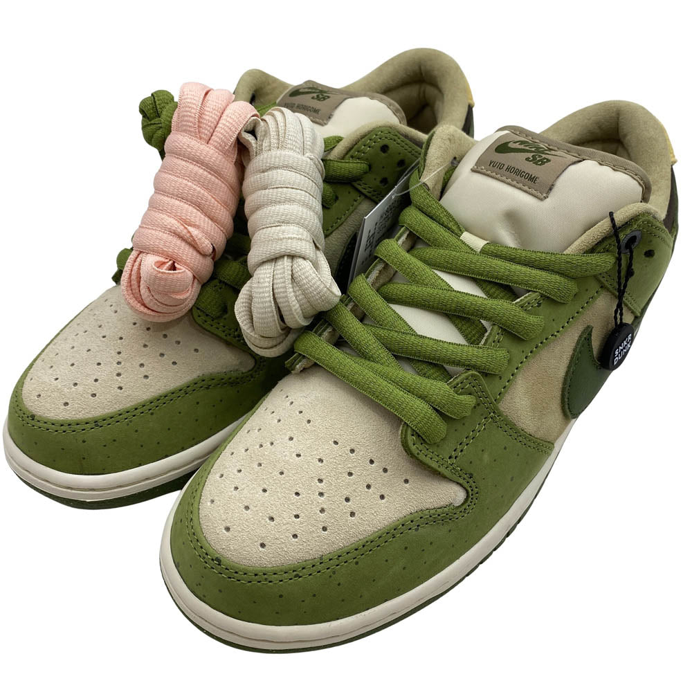 NIKE ナイキ HF8022-300 SB × Yuto Horigome ホリゴメユウト 堀米雄斗 フェイクバスターズ鑑定済 Dunk Low Matcha ダンク ロー 抹茶 スニーカー グリーン系 28cm【新古品】【未使用】【中古】