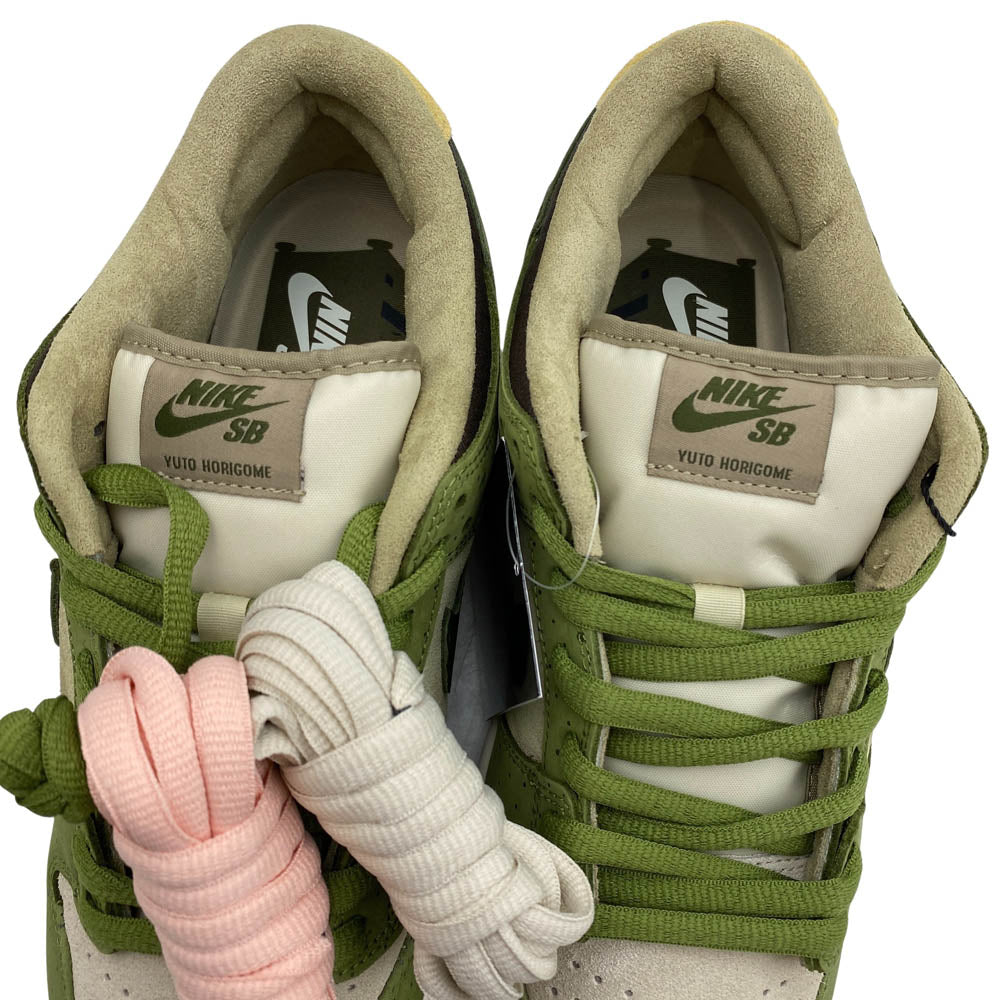 NIKE ナイキ HF8022-300 SB × Yuto Horigome ホリゴメユウト 堀米雄斗 フェイクバスターズ鑑定済 Dunk Low Matcha ダンク ロー 抹茶 スニーカー グリーン系 28cm【新古品】【未使用】【中古】
