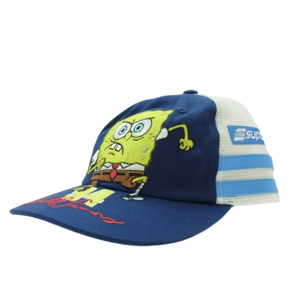 Supreme シュプリーム 25SS x Sponge Bob Hamilton 6-Panel スポンジボブ キャップ ネイビー系 ライトブルー系 サイズ表記無し【中古】
