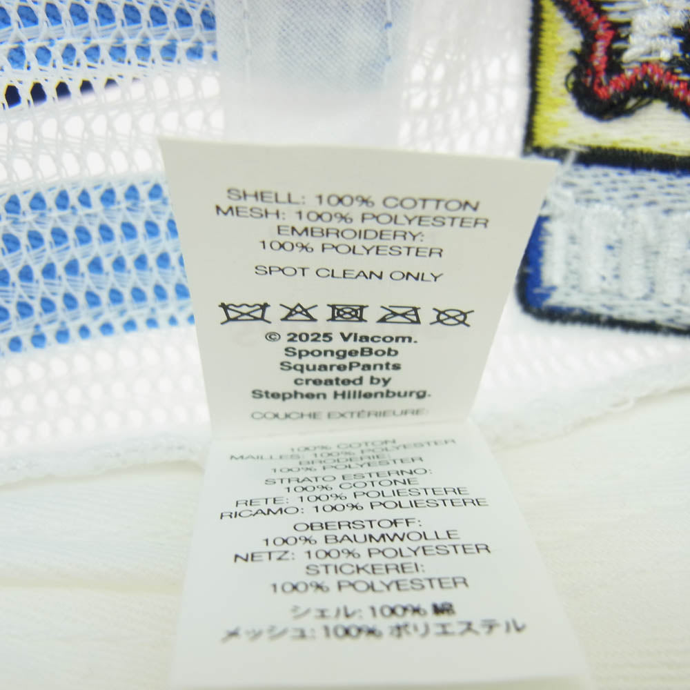 Supreme シュプリーム 25SS x Sponge Bob Hamilton 6-Panel スポンジボブ キャップ ネイビー系 ライトブルー系 サイズ表記無し【中古】