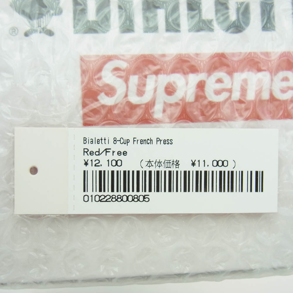 Supreme シュプリーム 24SS × Bialetti 8-Cup French Press 8カップ フレンチ プレス レッド系【新古品】【未使用】【中古】