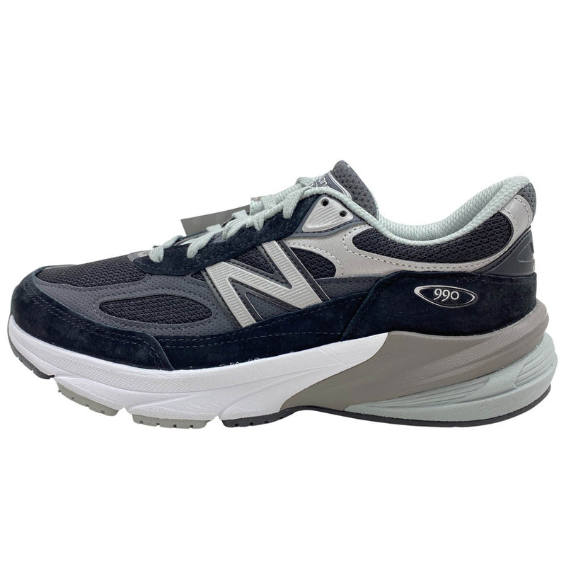 NEW BALANCE ニューバランス M990BK6 V6 USA製 スエード メッシュ ローカット ニーカー ブラック系 26cm【極上美品】【中古】