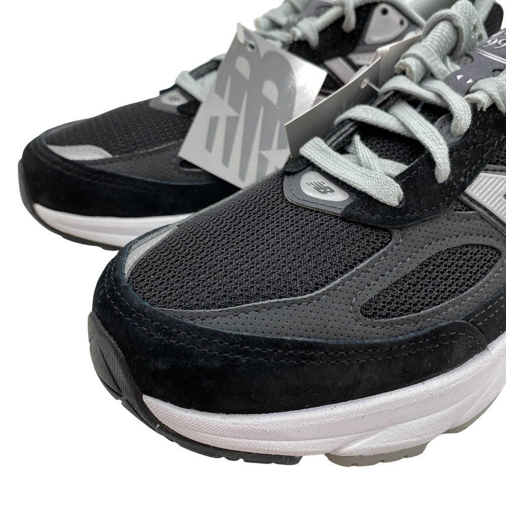 NEW BALANCE ニューバランス M990BK6 V6 USA製 スエード メッシュ ローカット ニーカー ブラック系 26cm【極上美品】【中古】