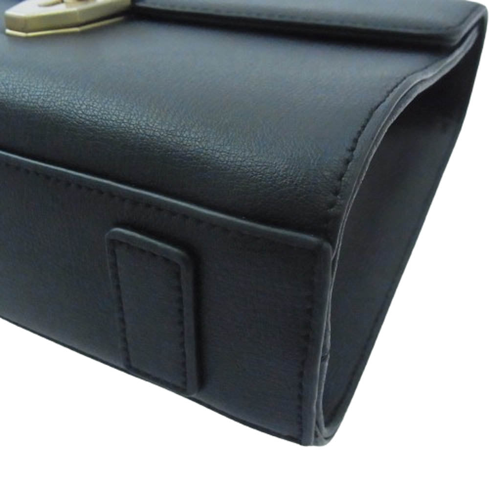 カーリン 2WAY トップハンドル ショルダーストラップ付 ハンドバッグ ショルダーバッグ ブラック系【中古】