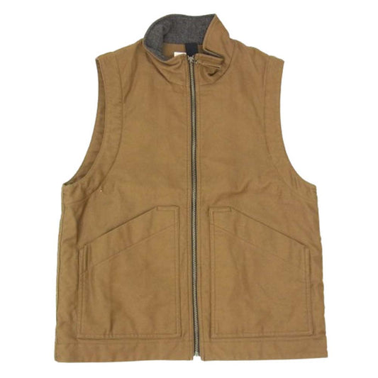MARGARET HOWELL マーガレットハウエル 21AW 596-1225503 MHL. DRY COTTON MOLESKIN ドライコットン モールスキン ワーク ベスト ブラウン系 L【中古】