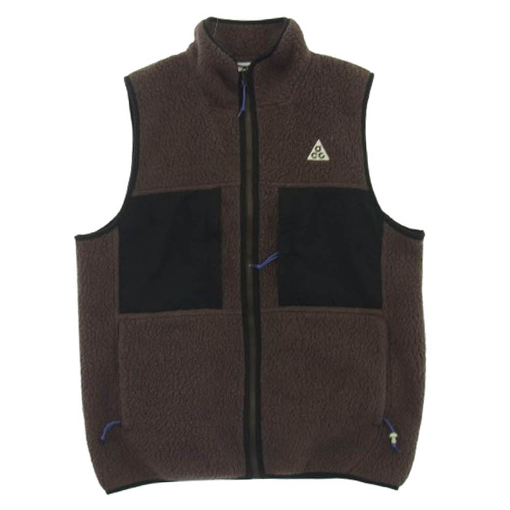 NIKE ナイキ FN2449-237 ACG Arctic Wolf フリース ボア ベスト ブラウン系 S【美品】【中古】