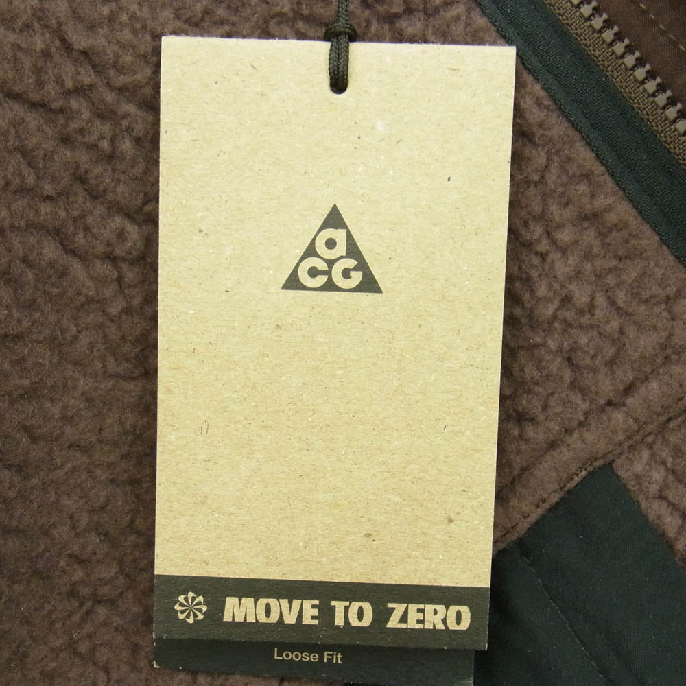 NIKE ナイキ FN2449-237 ACG Arctic Wolf フリース ボア ベスト ブラウン系 S【美品】【中古】