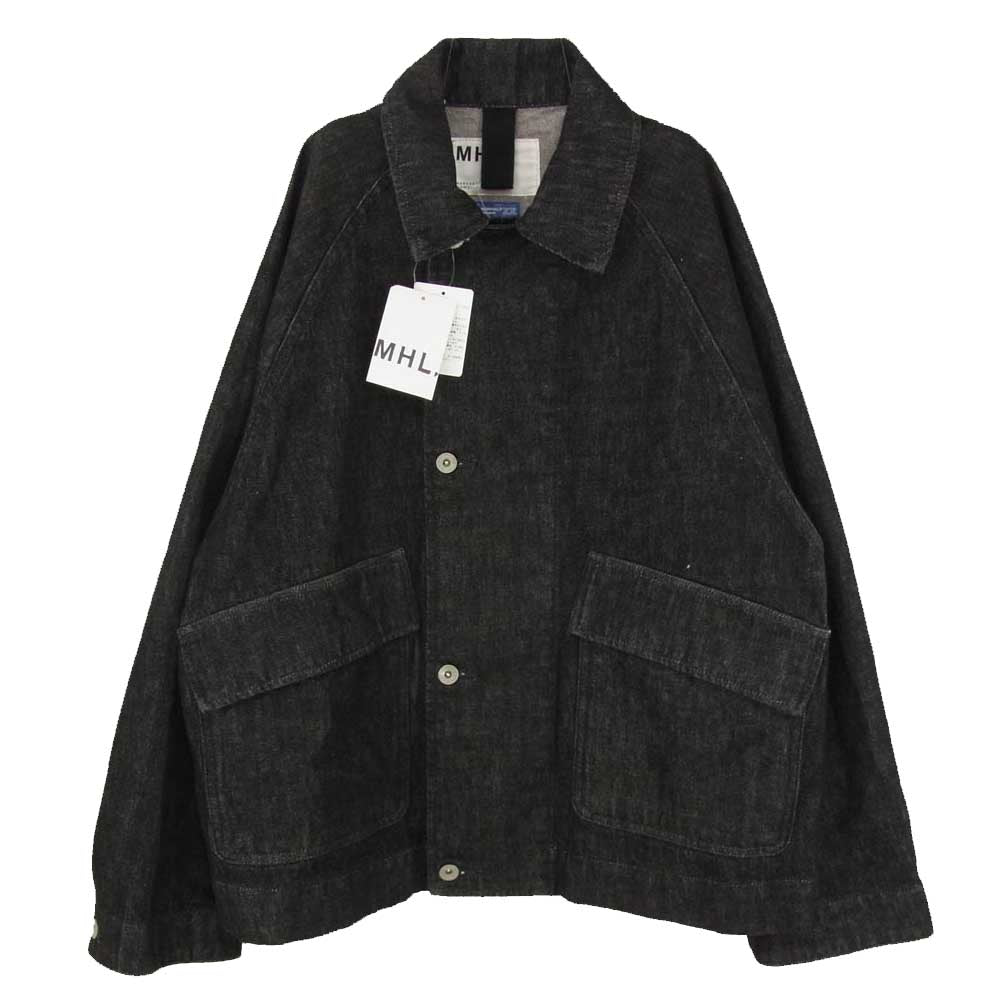 MARGARET HOWELL マーガレットハウエル 596-3225503 CANTON ブラック デニムジャケット ブルゾン ブラック系 38【中古】