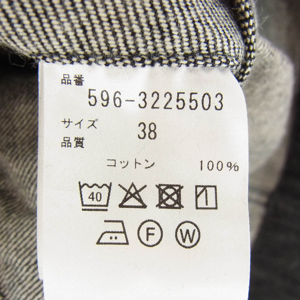 MARGARET HOWELL マーガレットハウエル 596-3225503 CANTON ブラック デニムジャケット ブルゾン ブラック系 38【中古】