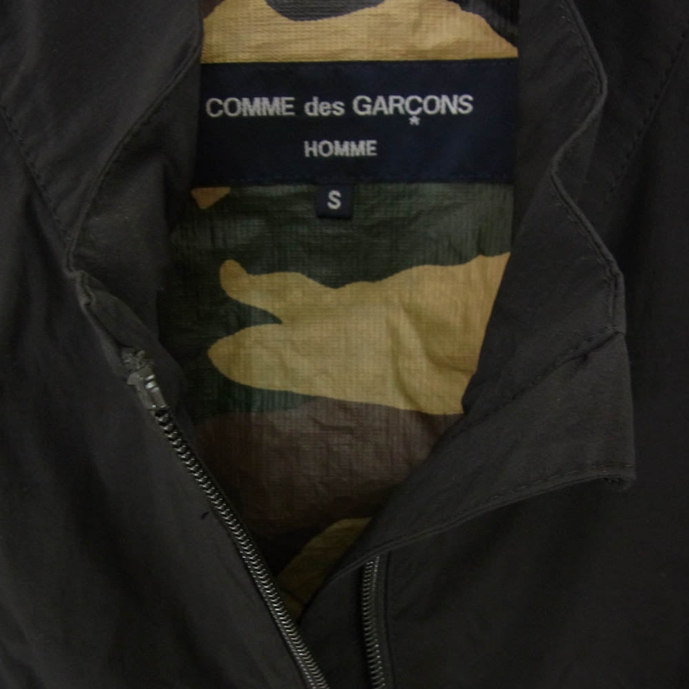 COMME des GARCONS HOMME コムデギャルソンオム 24SS AD2023 HM-V001 ロゴプリント ナイロンタイプライター ベスト ブラック系 S【中古】