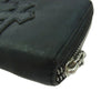CHROME HEARTS クロムハーツ（原本無） REC F ZIP 3 セメタリー クロスパッチ ラウンドファスナー ウォレット 長財布 ブラック系【中古】