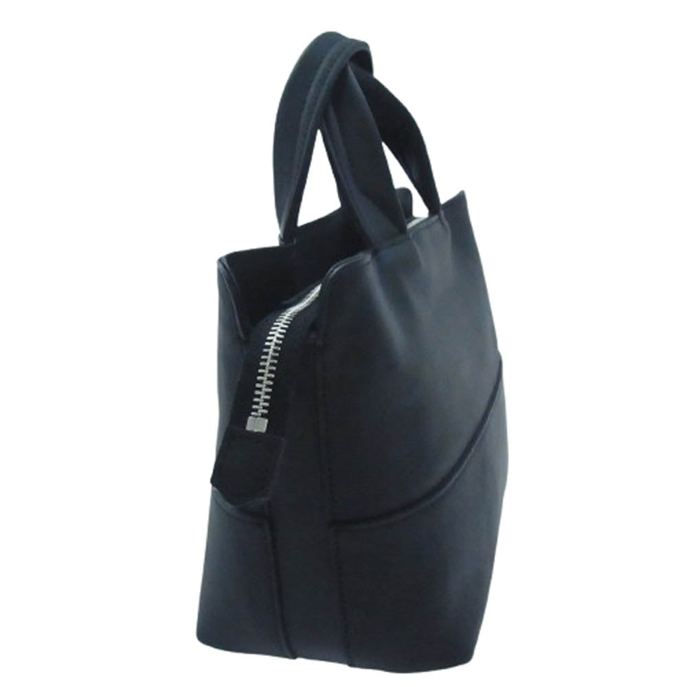 aniary アニアリ 36-02001 Artisan Leather アルティザンレザー ミニ トートバッグ ブラック系【新古品】【未使用】【中古】