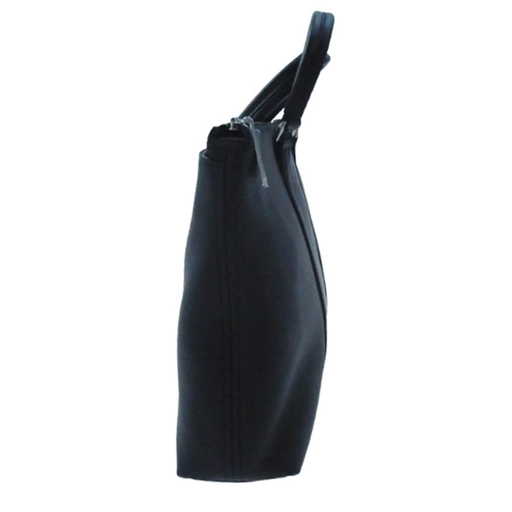 aniary アニアリ 07-01005 Shrink Leather シュリンクレザー そぎ落としブリーフ ビジネス トートバッグ ブラック系【新古品】【未使用】【中古】