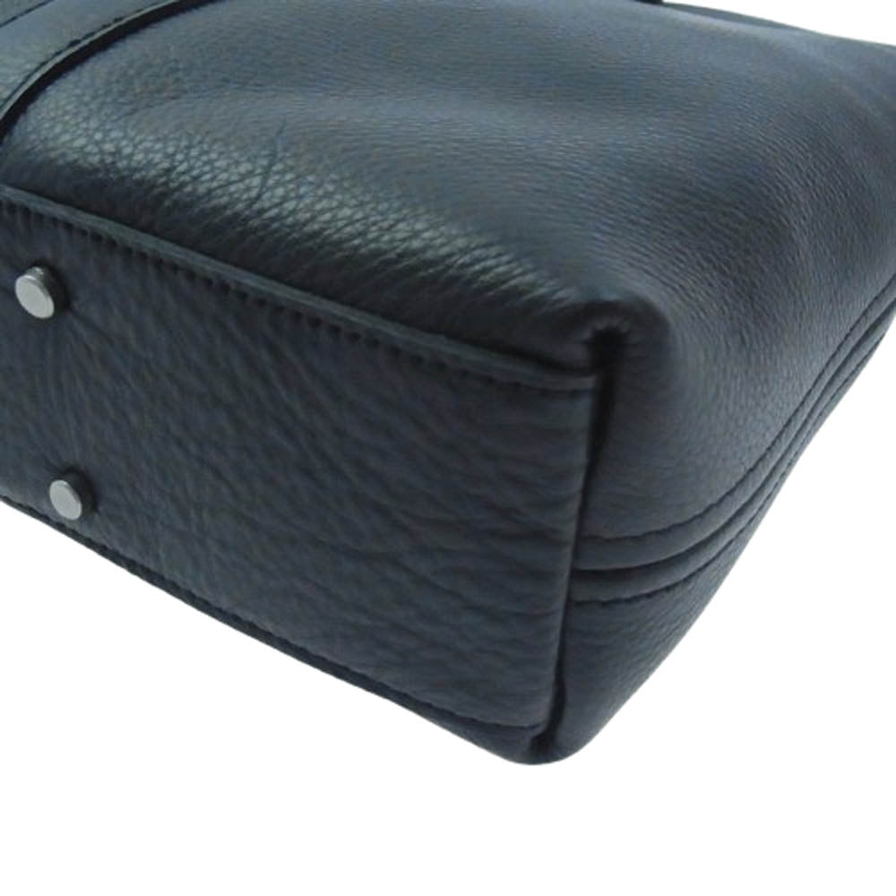 aniary アニアリ 07-01005 Shrink Leather シュリンクレザー そぎ落としブリーフ ビジネス トートバッグ ブラック系【新古品】【未使用】【中古】