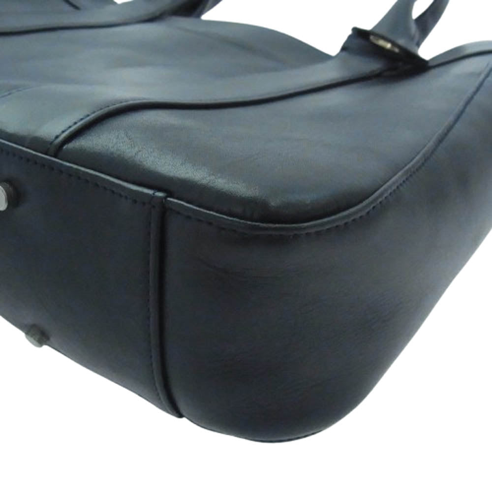 aniary アニアリ 01-02013 Antique Leather アルティザンレザー ビジネス トートバッグ ダークネイビー系【新古品】【未使用】【中古】