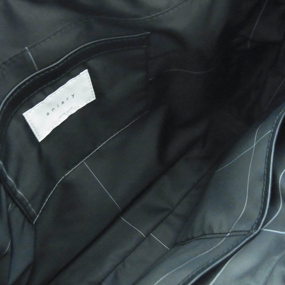 aniary アニアリ 36-01000 Antique Leather アルティザンレザー ビジネス トートバッグ ブラック系【新古品】【未使用】【中古】