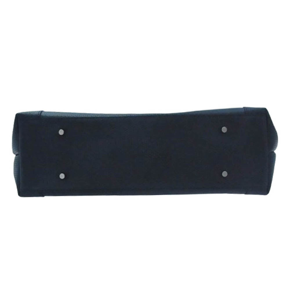 aniary アニアリ 34-02000 G-Film Leather ジーフィルムレザー ビジネス トートバッグ ネイビー系【新古品】【未使用】【中古】