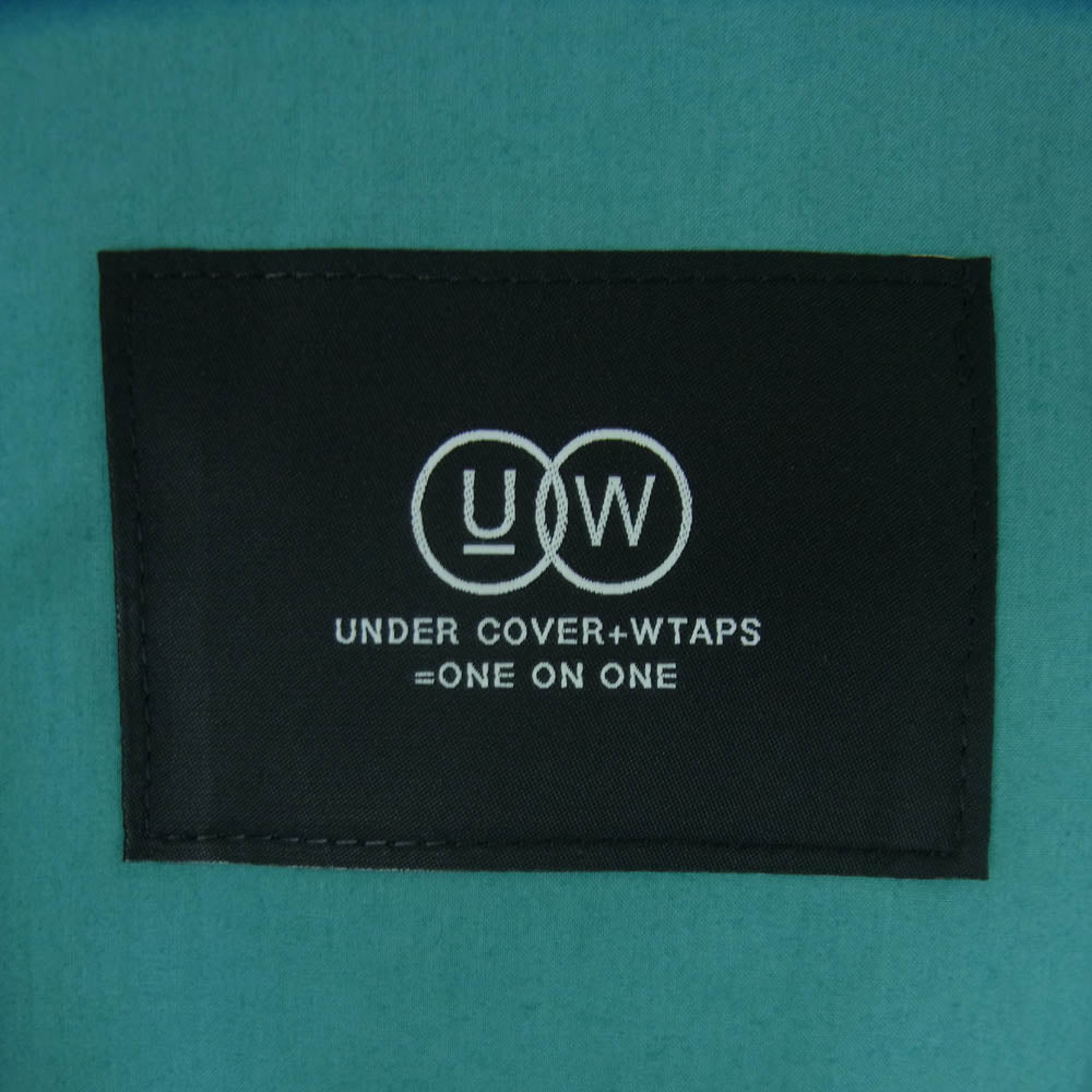 UNDERCOVER アンダーカバー 25SS 251ZUUCD-SHM01S WTAPS ダブルタップス Wネーム SS COTTON BROADCLOTH TEXTILE 七人の侍プリント 半袖 シャツ ブルー系 1【極上美品】【中古】