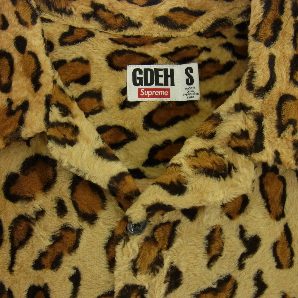 Supreme シュプリーム 25SS GOODENOUGH グッドイナフ Crushed Rayon S/S Shirt Leopard レーヨン 半袖 シャツ レオパード ブラウン系 S【美品】【中古】