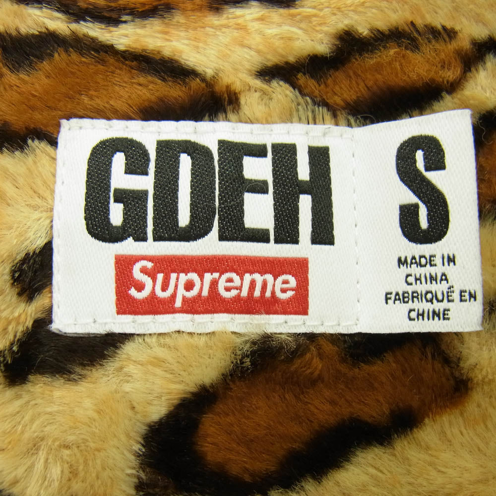 Supreme シュプリーム 25SS GOODENOUGH グッドイナフ Crushed Rayon S/S Shirt Leopard レーヨン 半袖 シャツ レオパード ブラウン系 S【美品】【中古】