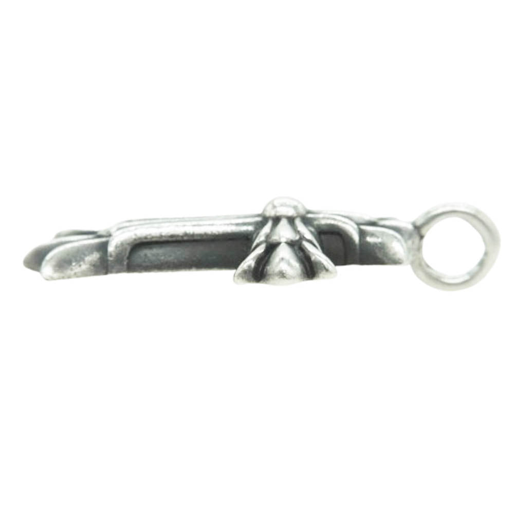 CHROME HEARTS クロムハーツ（原本有） DBL CH CRS ダブル CH クロス チャーム ペンダント トップ シルバー系【中古】
