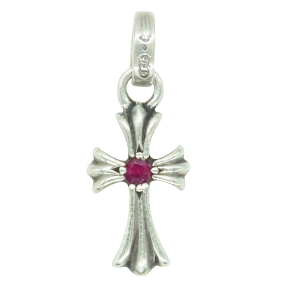 CHROME HEARTS クロムハーツ（原本無） CRS BBYFAT RUBY ベイビーファット 両面ルビー チャーム ペンダントトップ シルバー系【中古】