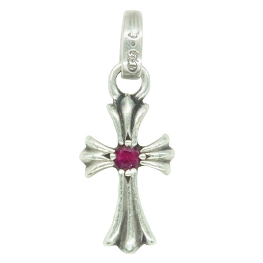CHROME HEARTS クロムハーツ（原本無） CRS BBYFAT RUBY ベイビーファット 両面ルビー チャーム ペンダントトップ シルバー系【中古】