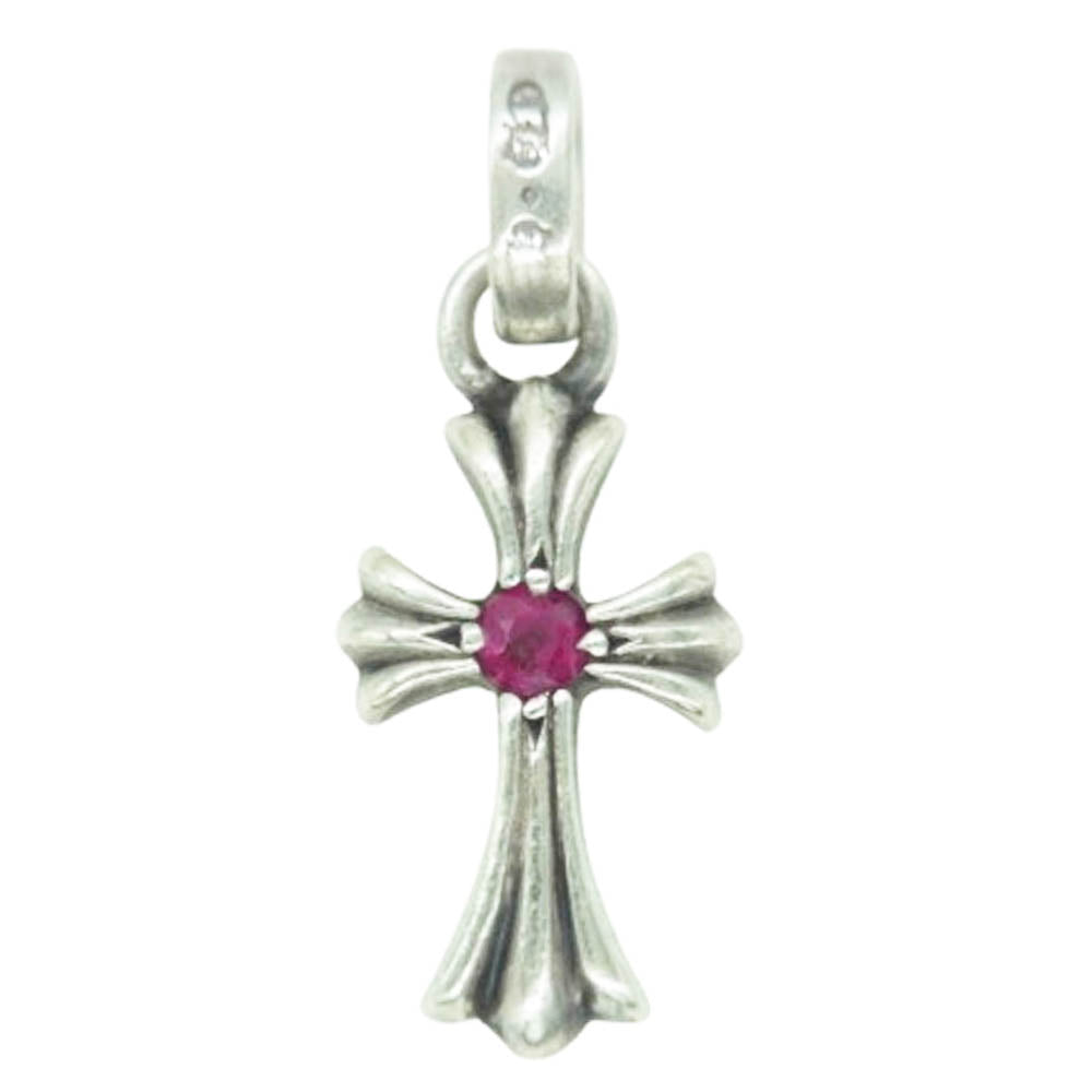 CHROME HEARTS クロムハーツ（原本無） CRS BBYFAT RUBY ベイビーファット 両面ルビー チャーム ペンダントトップ シルバー系【中古】