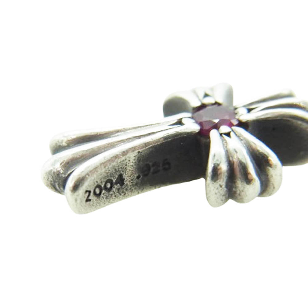 CHROME HEARTS クロムハーツ（原本無） CRS BBYFAT RUBY ベイビーファット 両面ルビー チャーム ペンダントトップ シルバー系【中古】