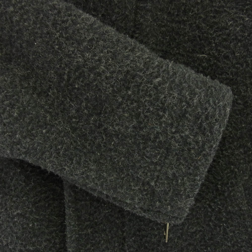 DIESEL ディーゼル ダブルジップ ウールステンカラーコート ブラック系 S【中古】