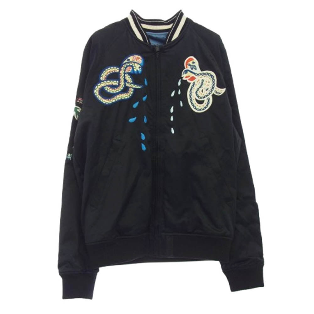 DIESEL ディーゼル J-Rocket Souvenir Jacket ロケット エンブロイダリ― 刺繍 スーベニアジャケット ブラック系 S【中古】