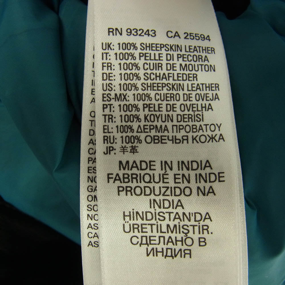 DIESEL ディーゼル シングル レザー バイカー ライダースジャケット ブラック系 S【中古】