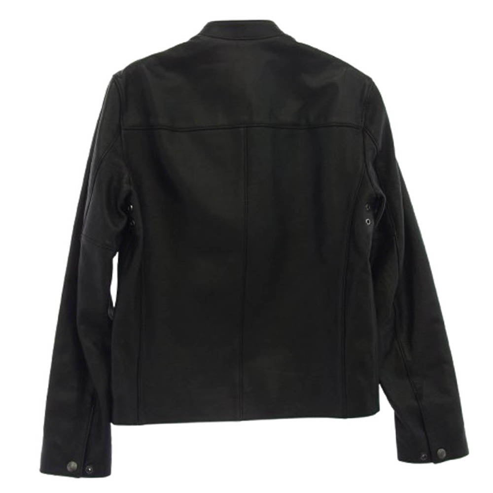 COACH コーチ レザー シングル ライダースジャケット ブラック系 XS【中古】