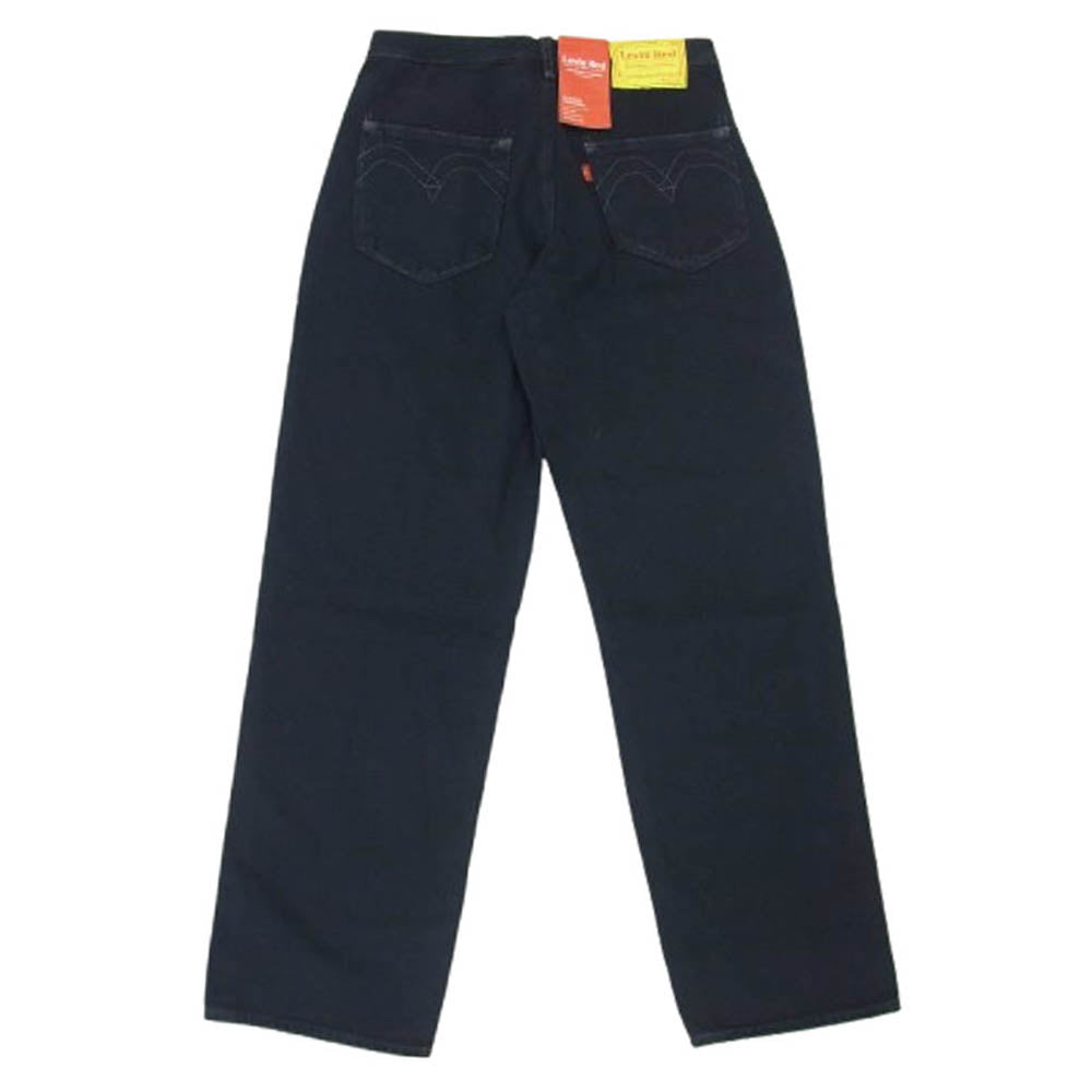 Levi's リーバイス A1120-0001 RED レッド PLEATED TROUSER JACK STRAW ブラックヘンプ混 デニム パンツ ブラック系 28【新古品】【未使用】【中古】