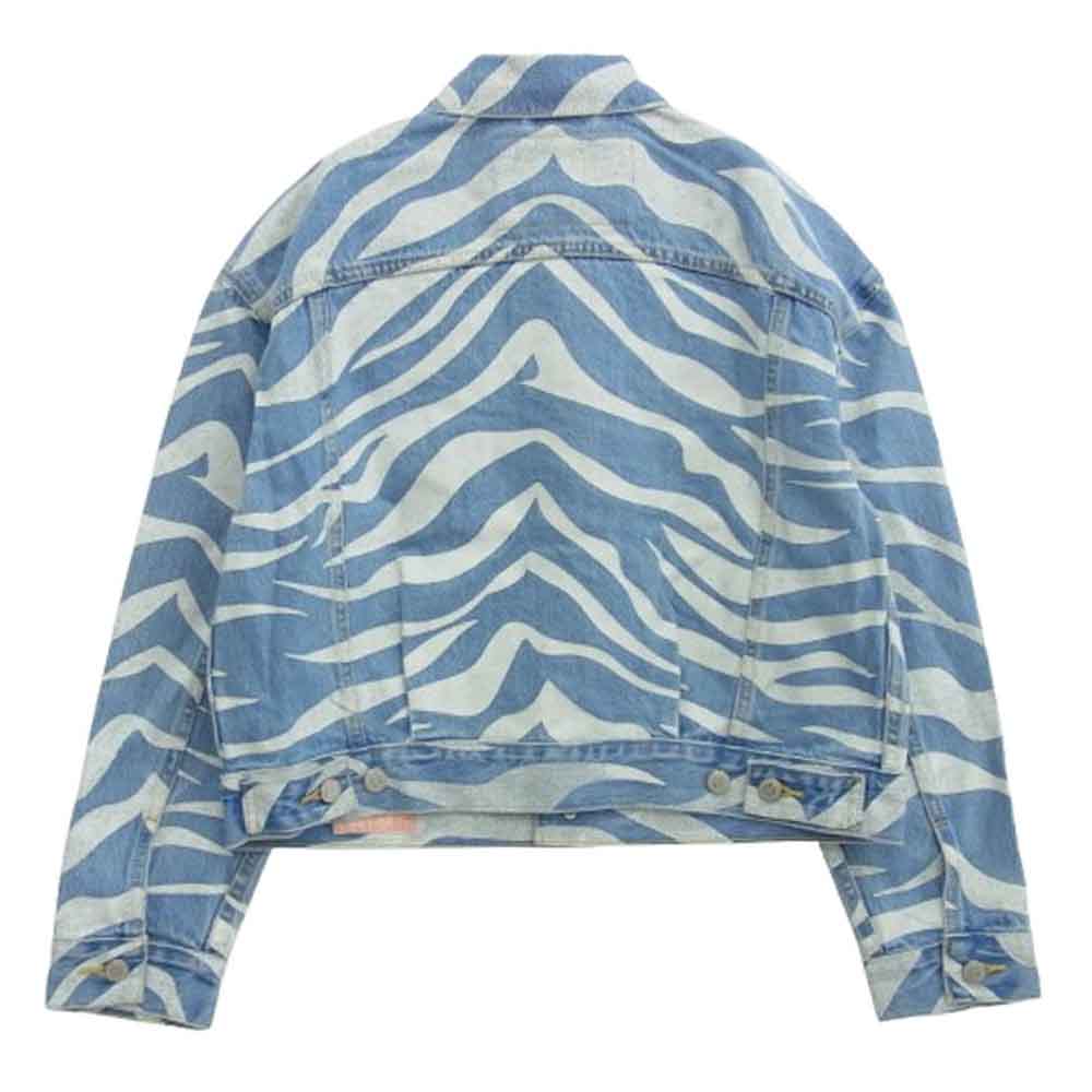 Levi's リーバイス A3114-0000 × CLOT TYPE II ウィメンズ トラッカー ジャケット インディゴブルー系 ホワイト系 M【新古品】【未使用】【中古】