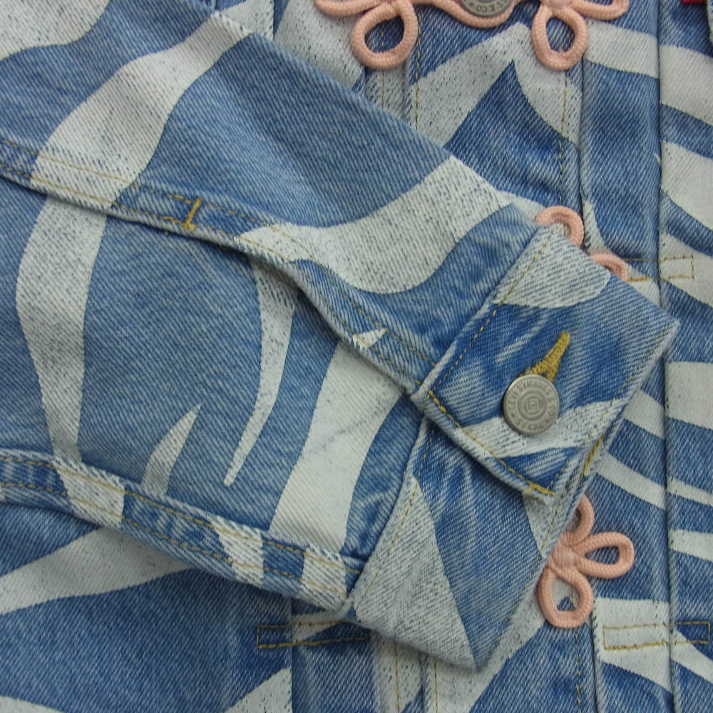 Levi's リーバイス A3114-0000 × CLOT TYPE II ウィメンズ トラッカー ジャケット インディゴブルー系 ホワイト系 M【新古品】【未使用】【中古】