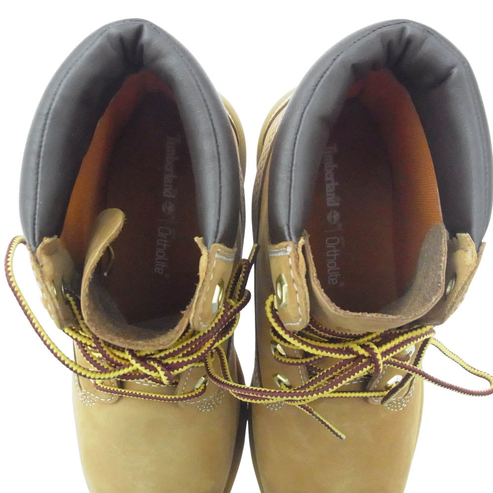 Timberland ティンバーランド TB1A161G231 Women's Linden Woods 6 Inch Lace Up Waterproof Boot ウィメンズ リンデン ウッド ブーツ ライトブラウン系 24cm【極上美品】【中古】