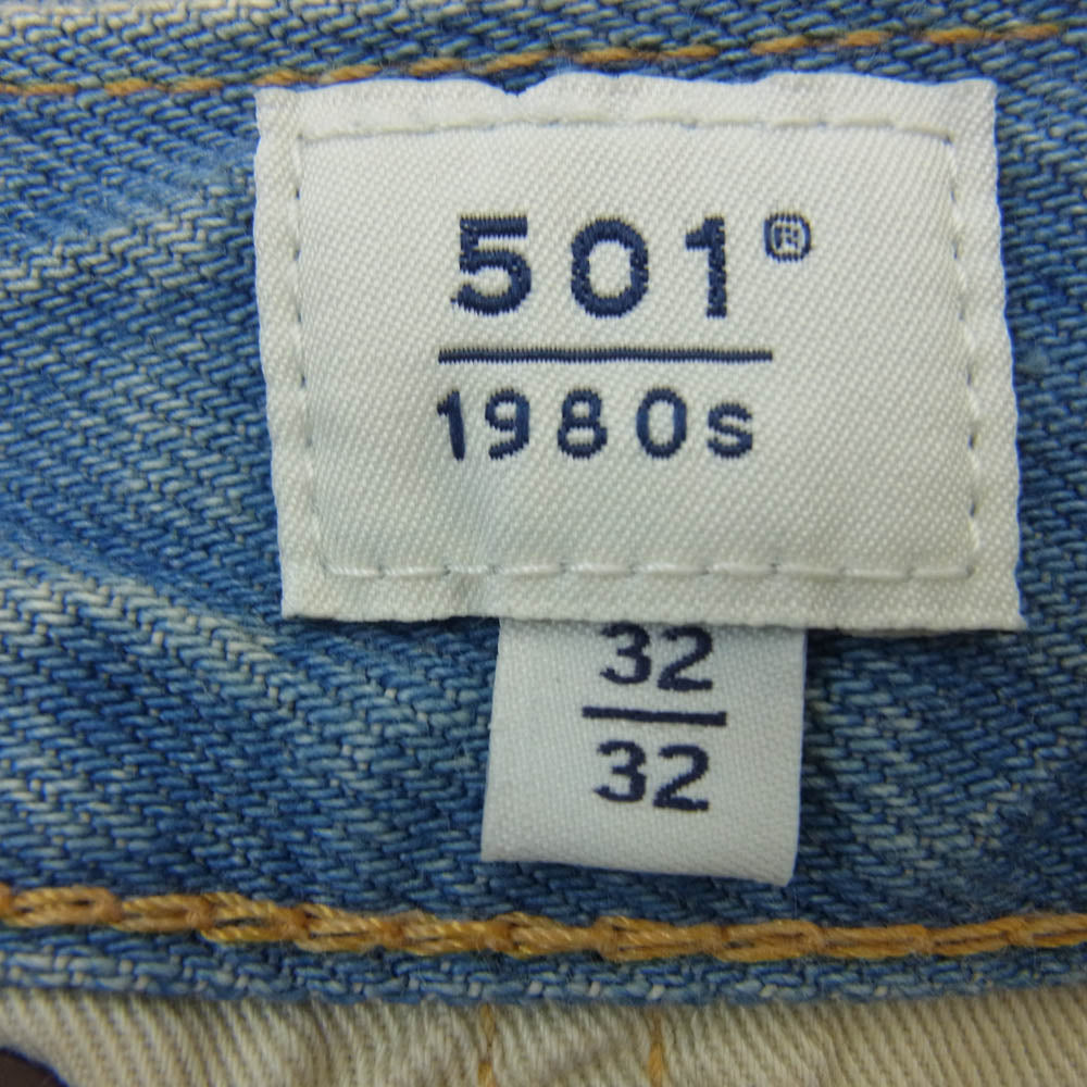 Levi's リーバイス A5875-0012 BLUETAB 1980s 501 ジーンズ デニムパンツ ミディアムインディゴ ブルー系 32【新古品】【未使用】【中古】