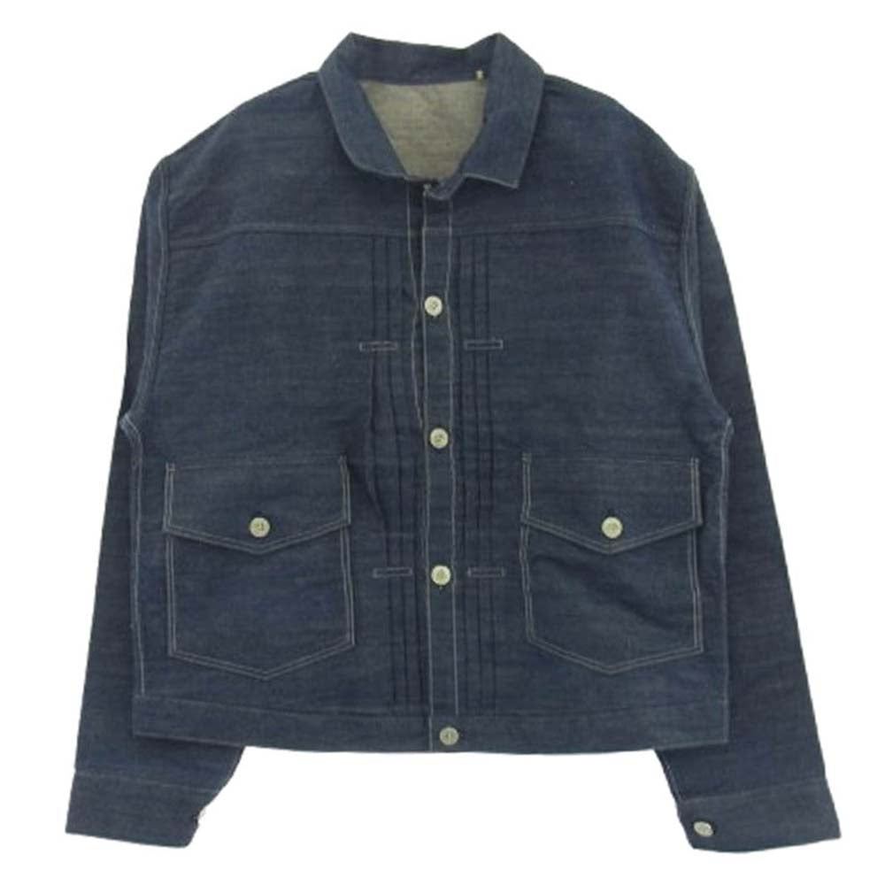 Levi's リーバイス A4395-0000 LVC 1879 プリーツブラウス リジッド デニム ジャケット インディゴブルー系 M【美品】【中古】