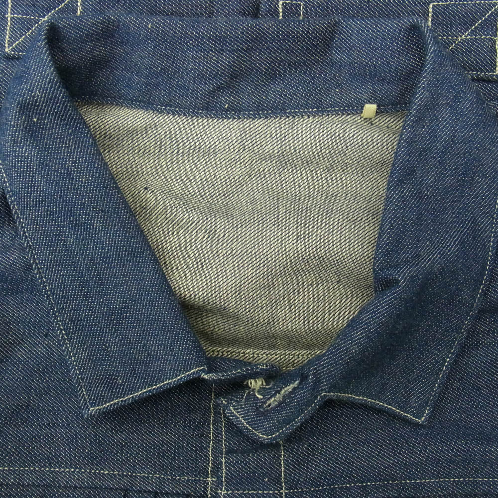 Levi's リーバイス A4395-0000 LVC 1879 プリーツブラウス リジッド デニム ジャケット インディゴブルー系 M【美品】【中古】