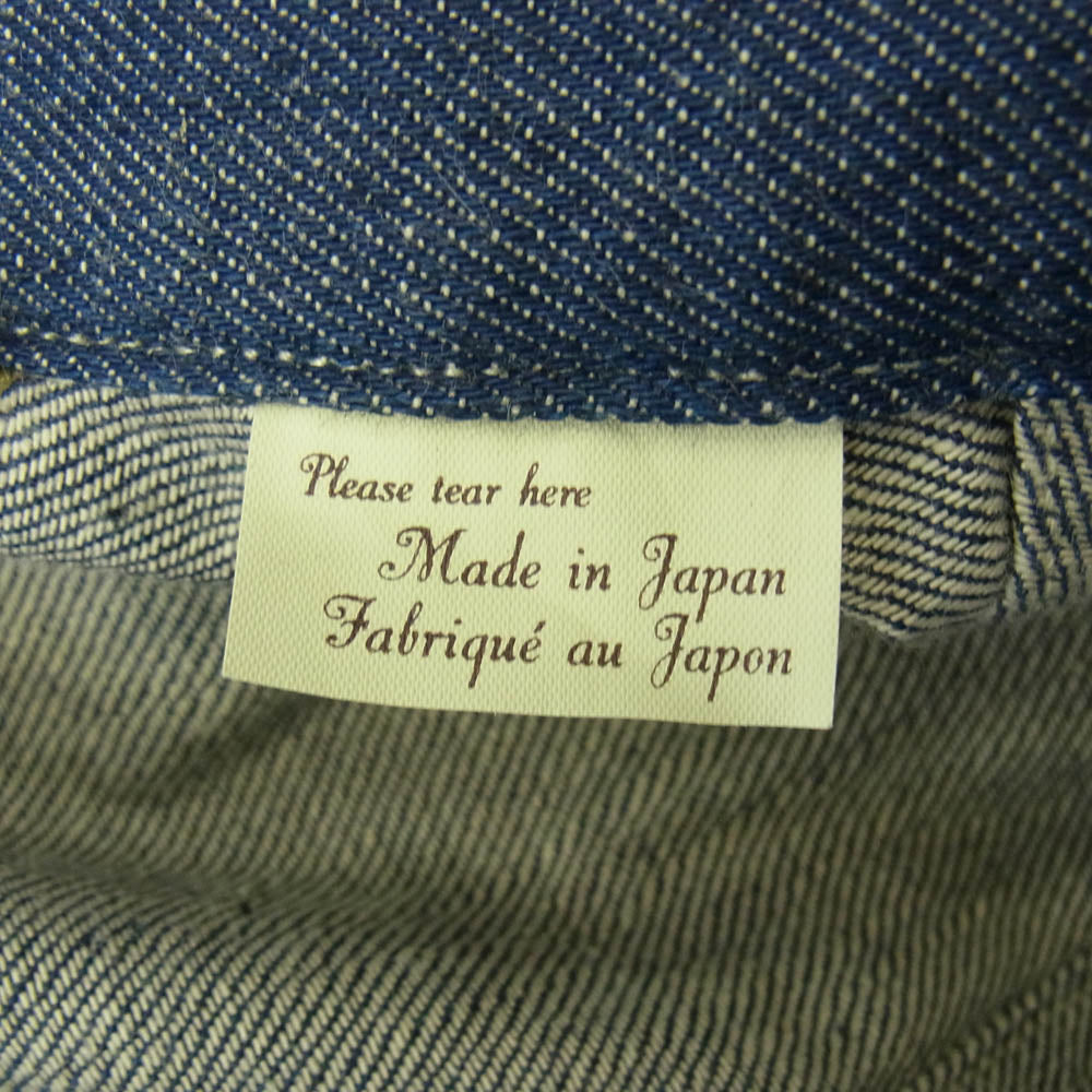 Levi's リーバイス A4395-0000 LVC 1879 プリーツブラウス リジッド デニム ジャケット インディゴブルー系 M【美品】【中古】
