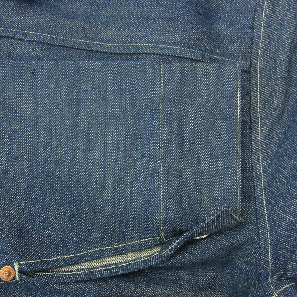 Levi's リーバイス A4395-0000 LVC 1879 プリーツブラウス リジッド デニム ジャケット インディゴブルー系 M【美品】【中古】