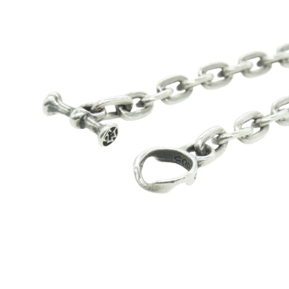 TRAVIS WALKER トラヴィスワーカー オーバルリンク ネックチェーン シルバー系 46cm【中古】