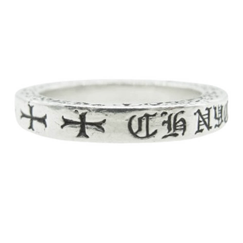 CHROME HEARTS クロムハーツ（原本無） 3mm SPACER NYC FUCKYOU スペーサー ファックユー リング シルバー系 17号【中古】